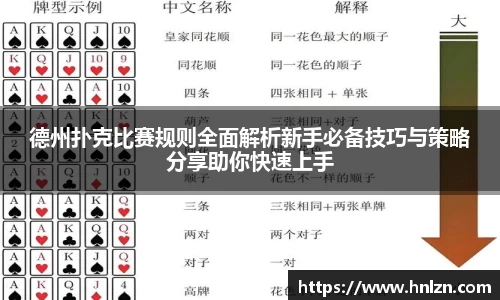 德州扑克比赛规则全面解析新手必备技巧与策略分享助你快速上手